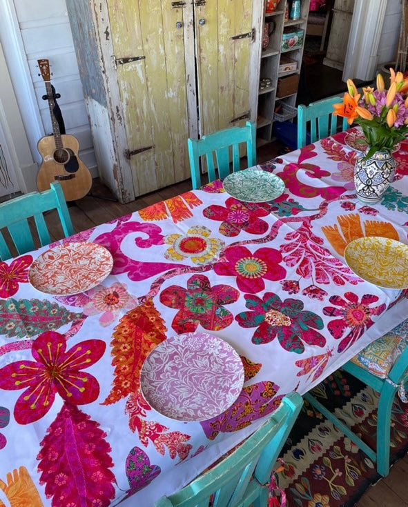 Florabel Canvas Tablecloth