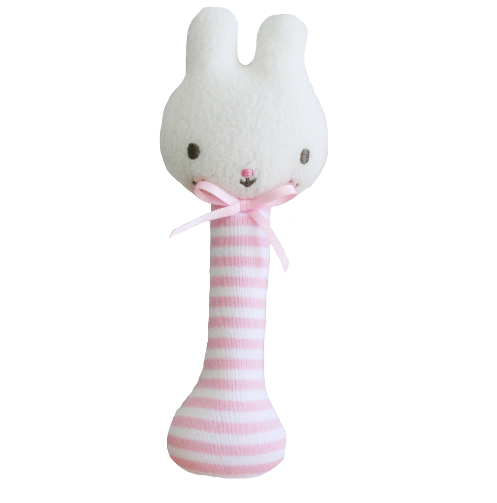 Baby Bunny Pink Rattle